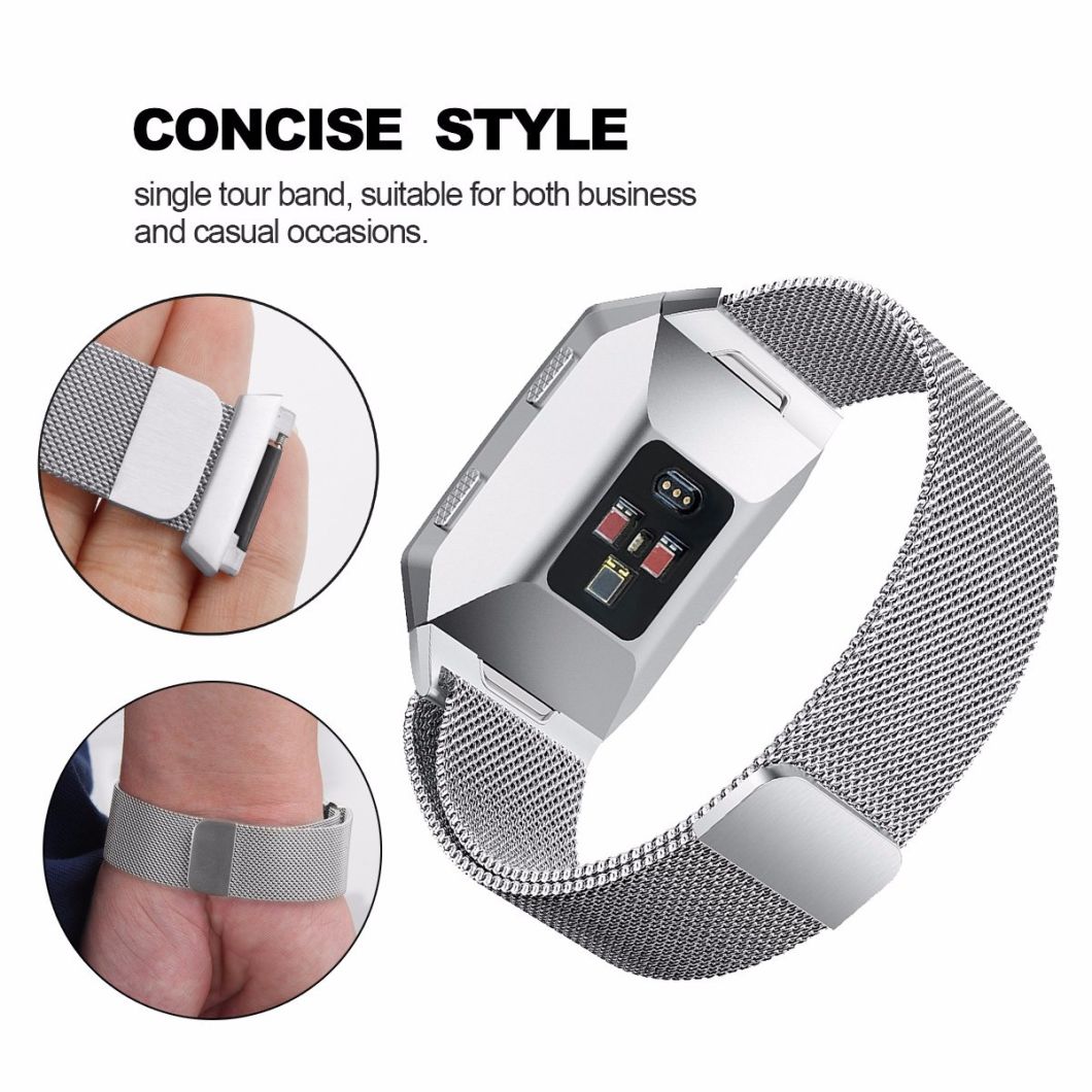 High Quality Strong Magnet Milanese Mesh Strap for Fitbit Ionic