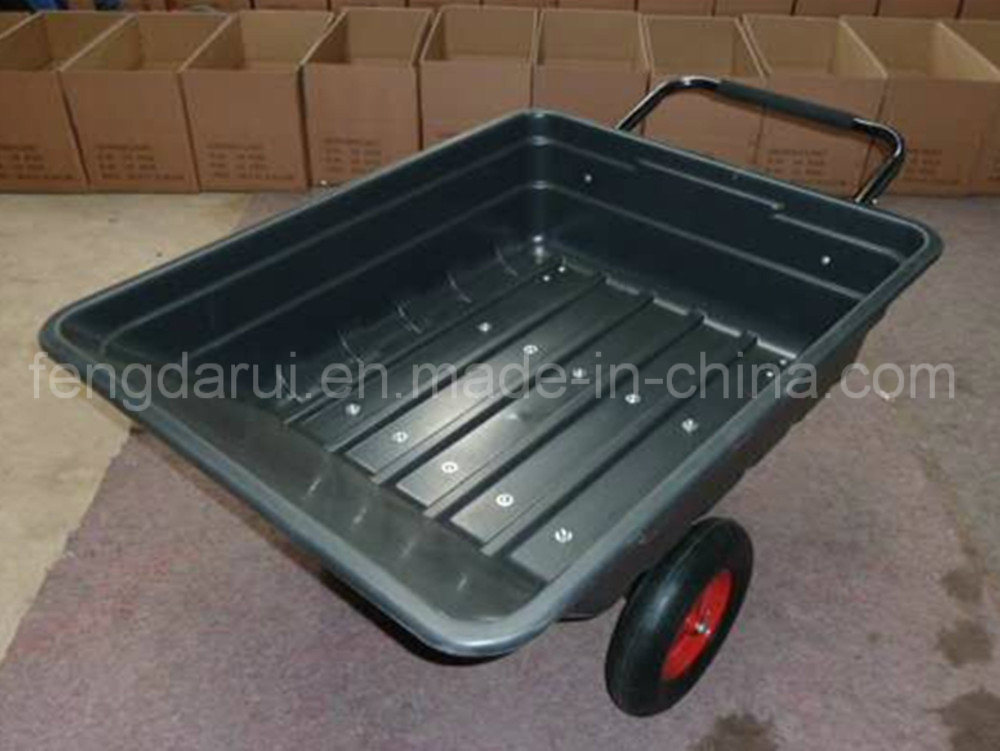 Big Square Plastic Tray of Wheel Barrow (WB3037/TC3038P) with Three Wheels