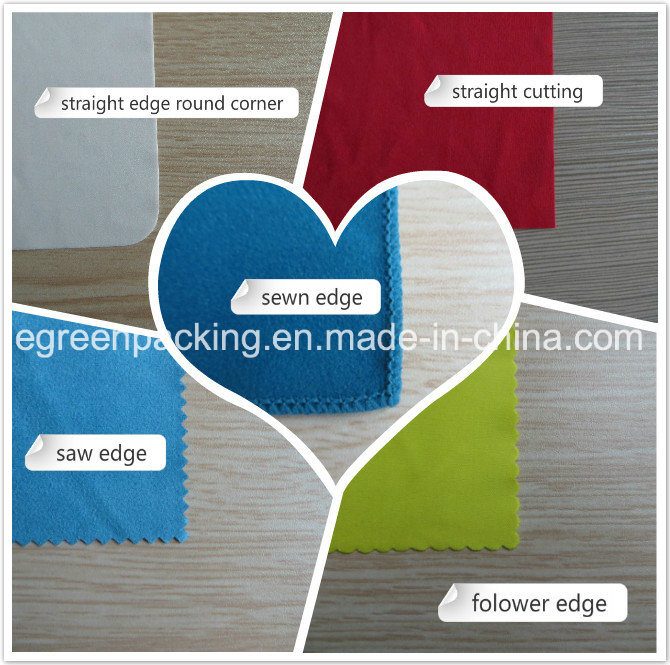 100%Polyester Plain White Microfiber Lens Cleaning Cloth Personalized Logo