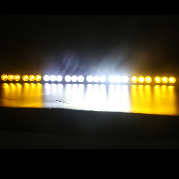 Waterproof IP67 240W 43 Inch Single Row LED Light Bar Amber White Dual Color 4X4 Offroad LED Light Bar Car