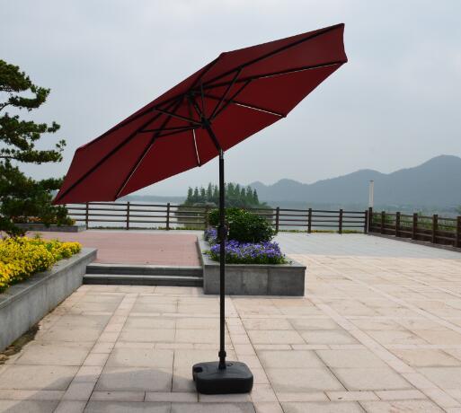 Solar Garden Umbrella Outdoor Umbrella Parasol with LED Light Umbrella