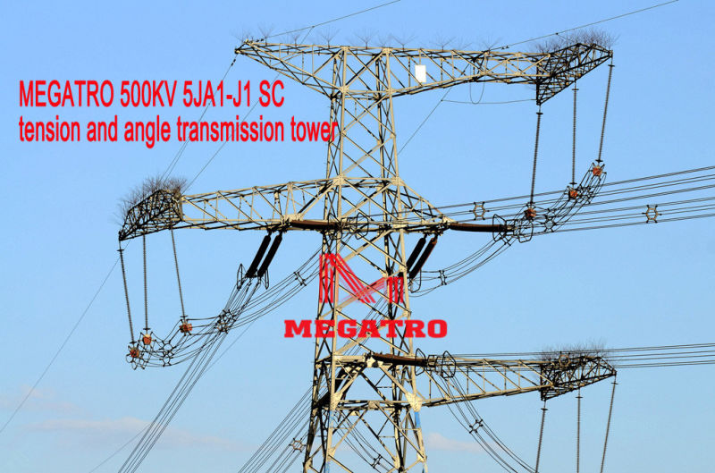 Megatro 500kv 5ja1-J1sc Tension and Angle Transmission Tower