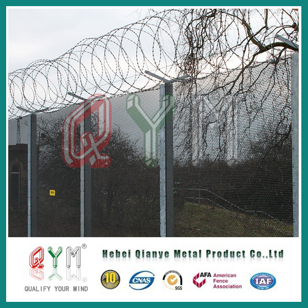 358 Anti Climb High Security Fence /Prison Razor Wire on Top Fence