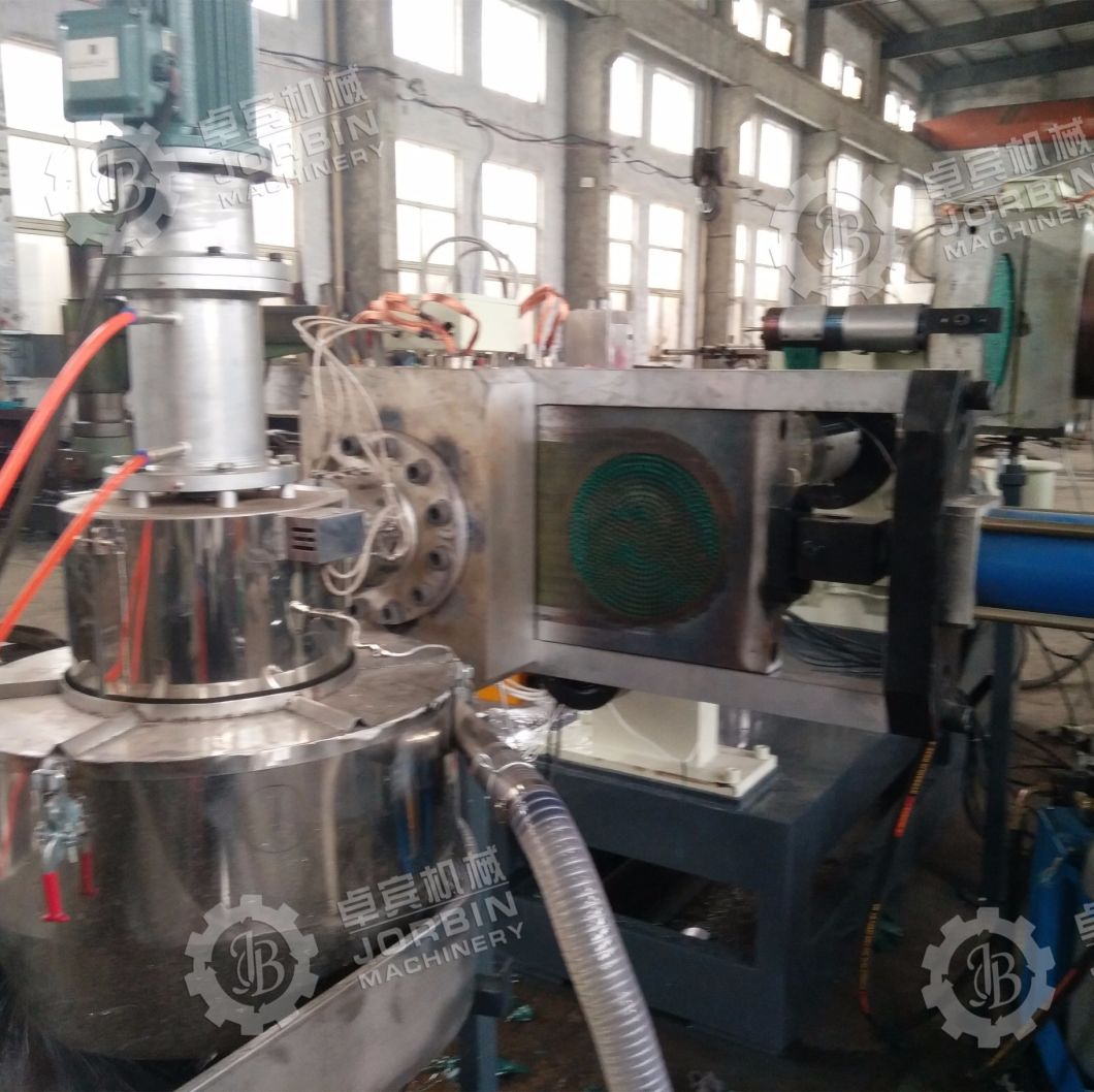 Side Force Feeder PP PE Recycling Two Stage Extrusion Machine