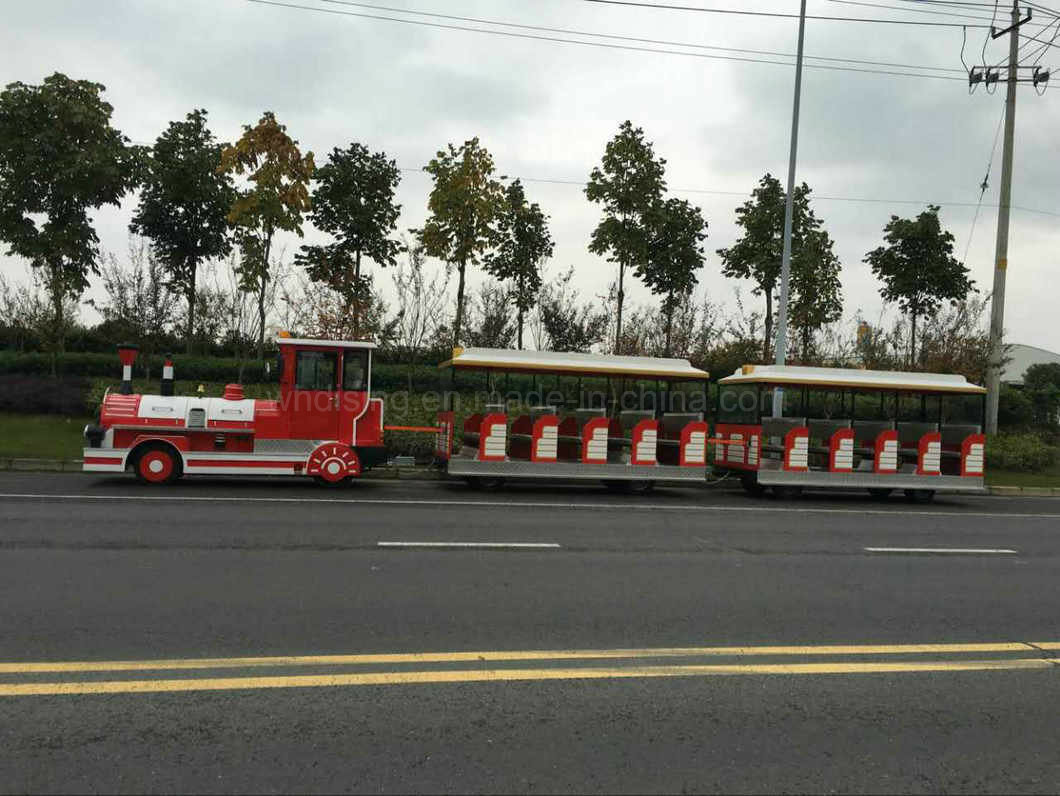 Amusement Park Locomotive Electric Trains with 58 Seats