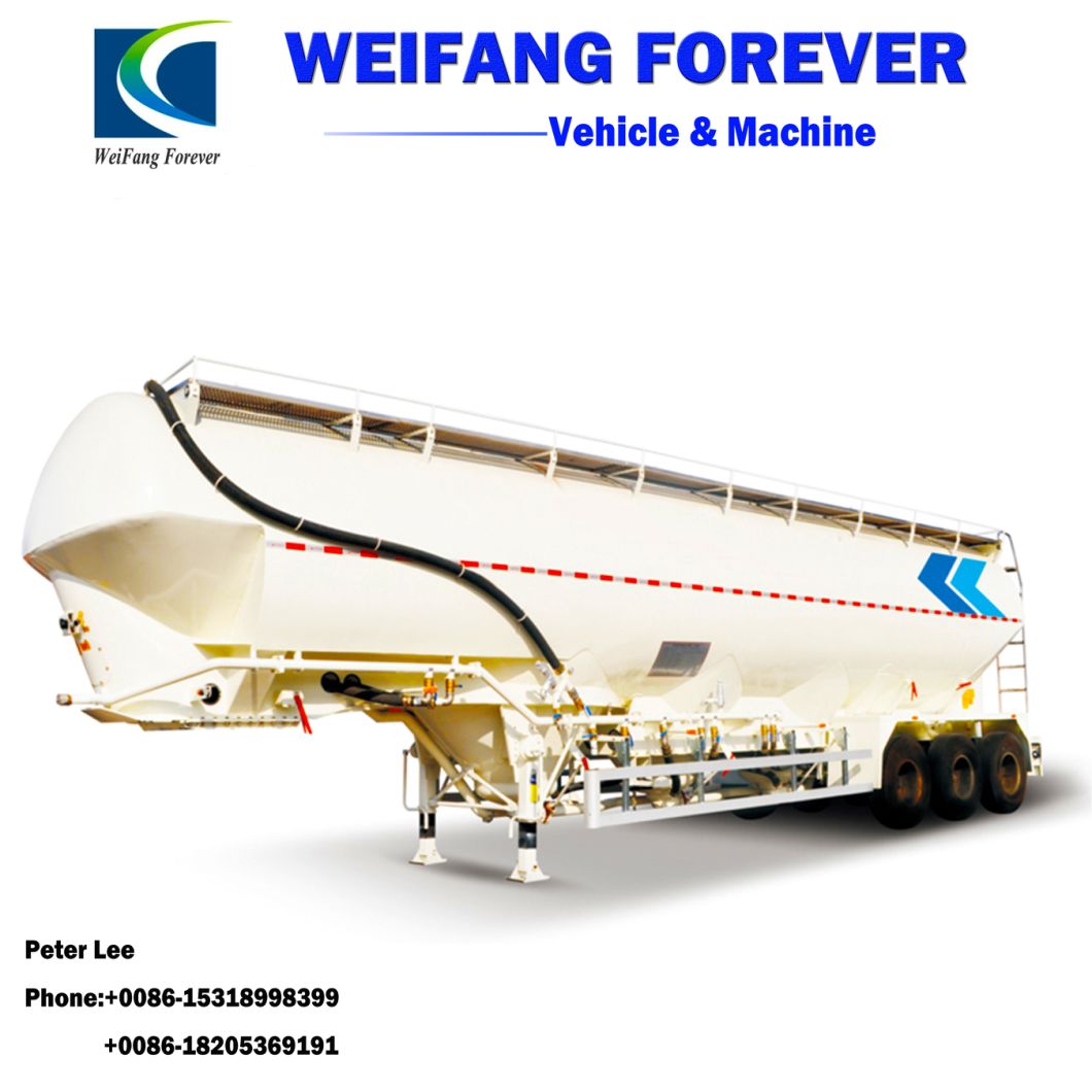 3 Axles Bulk Cement Powder Tank Trailer Truck for Sale