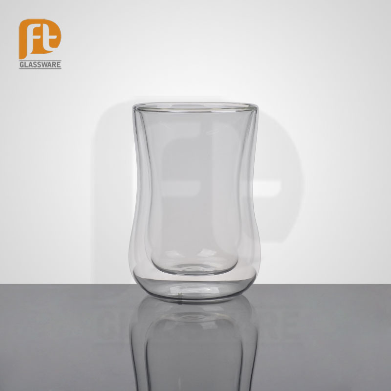 Thermo Borosilicate Double-Wall Insulated Glass Cup