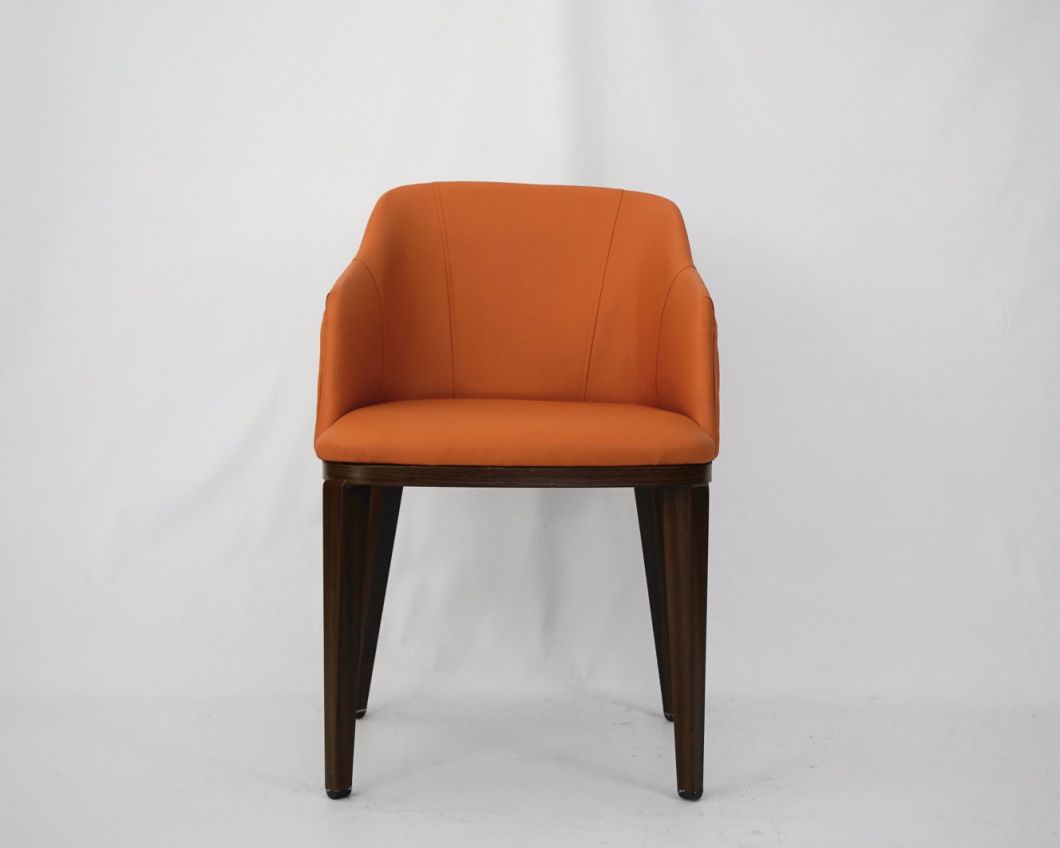 Modern Design Good Quality Hotel Metal Chair with PU Leather for Restaurant