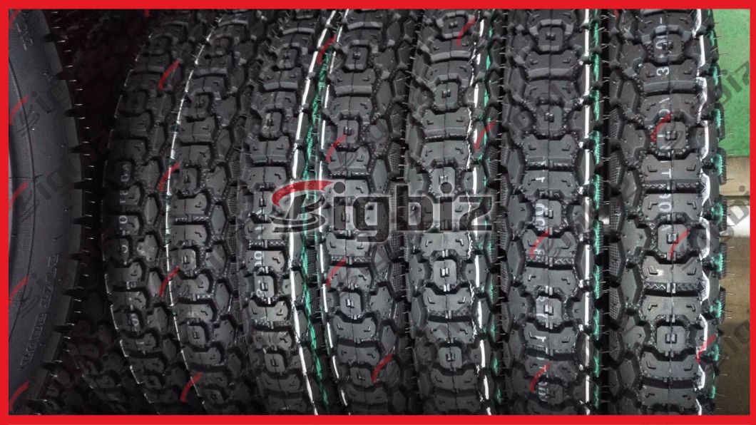 High Quality Motorcycle Tyre (2.25-17) with High Natural Rubber Rate.