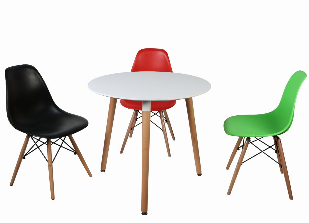Round MDF Top Eames Meeting Table