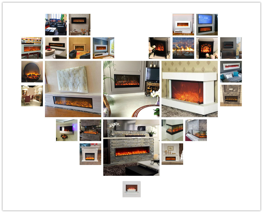 Hot Sales High Quality Ressessed or Insert or Embedded or Built-in Wall Electric Fireplace with Remote Control