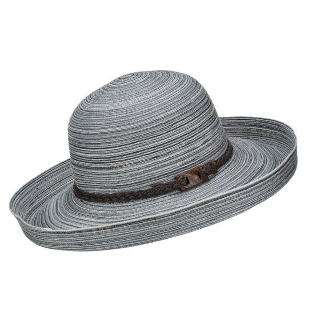 Unisex Upf 40+ Mix Roll up Brim Paper Hat (Black/White)