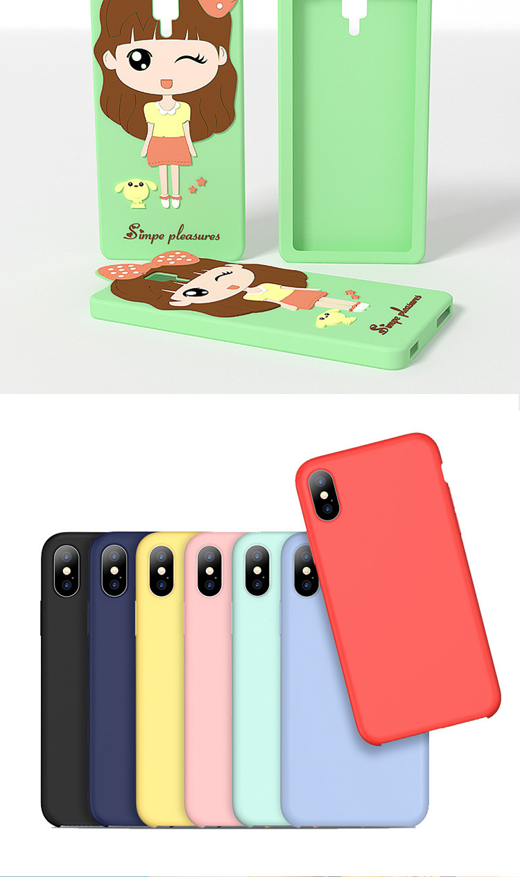 Low Price Promotional Printing Custom Logo PVC Leather Plastic Neoprene Universal Portable Colorful Waterproof Antiskid Mobile Phone Accessories Phone Case