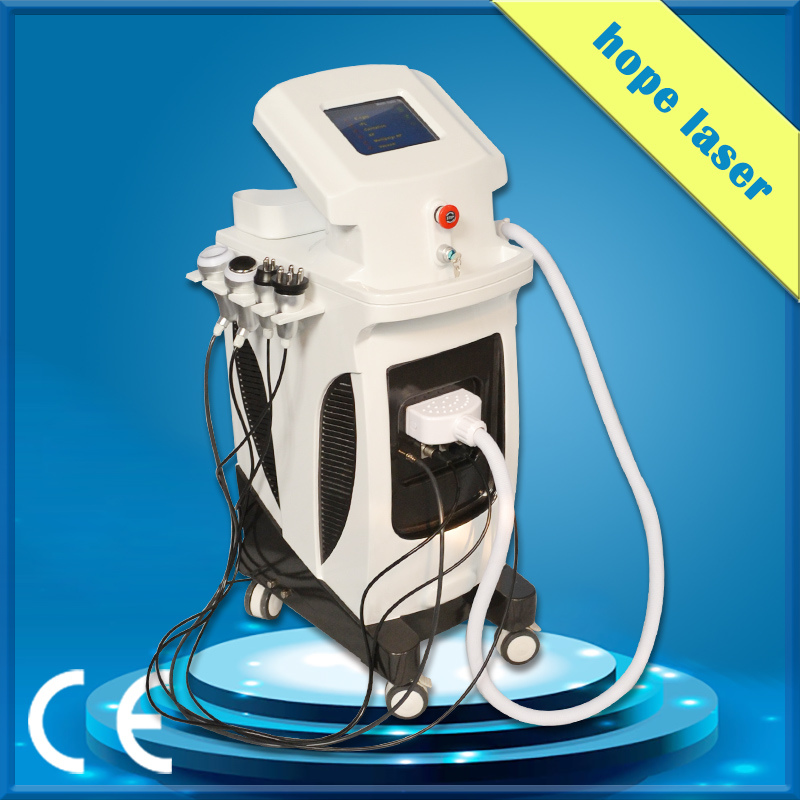 Gold Color IPL Elight Cavitation RF Vacuum Multifunction Beauty Machine