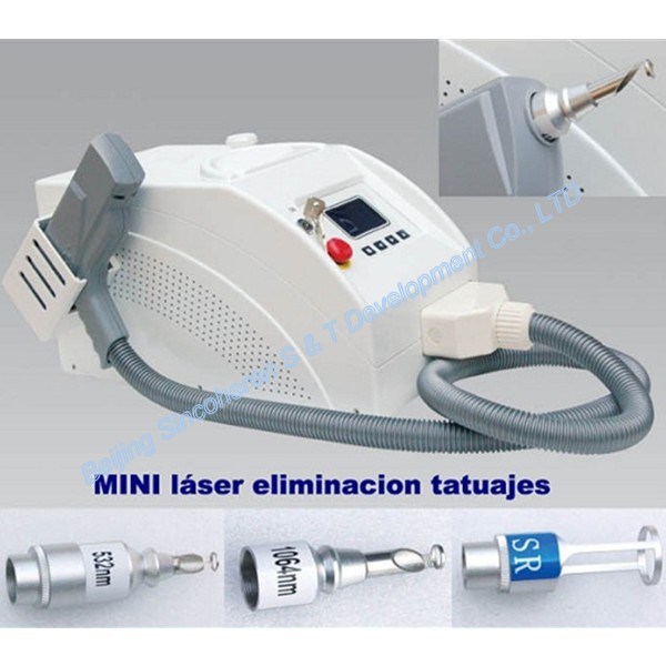 Q-Switch ND YAG Laser Tattoo Removal Skin Mole Removal Machine