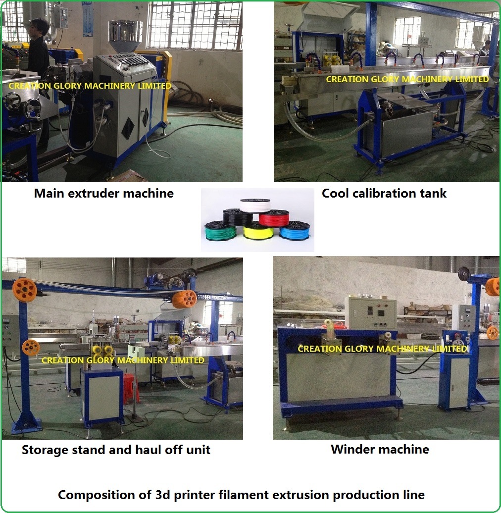 Automatic Plastic Extruding Machine for Making 3D Printer Consumables