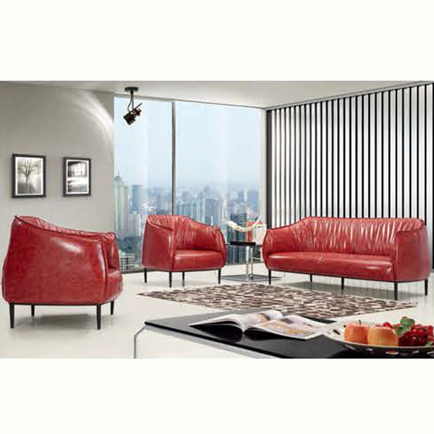 Multi Colored Leisure Modern Leather Meeting Reception Room Office Sofa