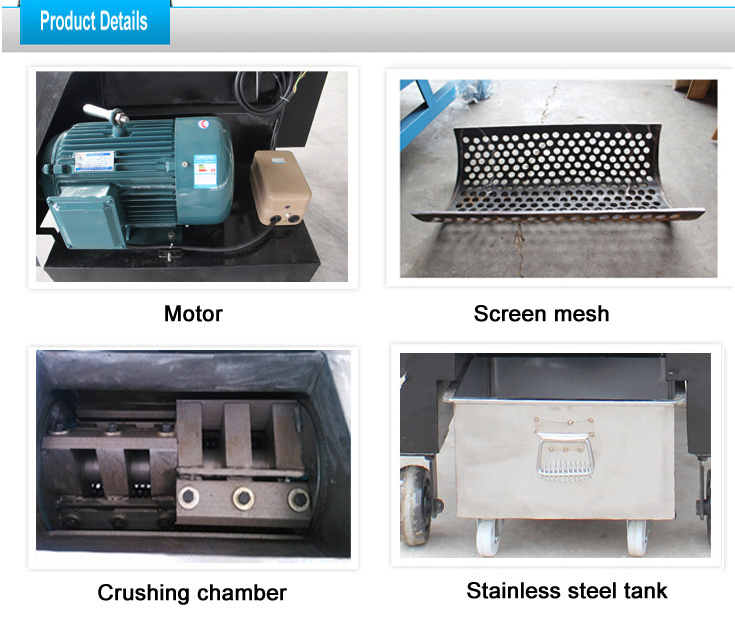 200-300kg/H Small Movable Industrial Plastic Crusher Price