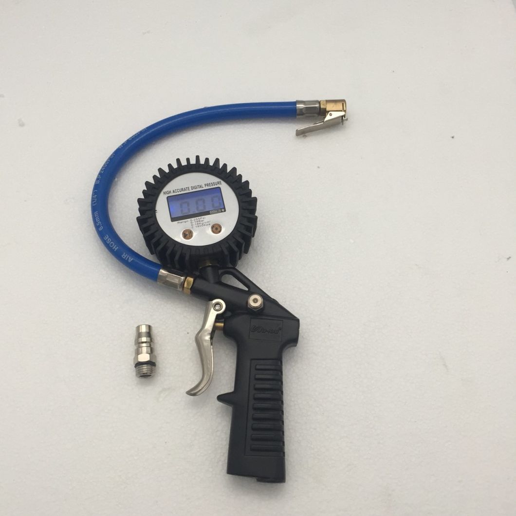 Heavy Duty Car & Motorcycle Digital Tire Pressure Inflator Gauge