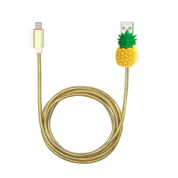 Wholesale Charger Sync Data Metal Aluminum Alloy Spring Hose Mobile Phone USB Cable