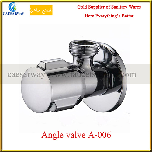 3-Way Stainless Steel and Brass Angle Valves for Bathroom/Balcony
