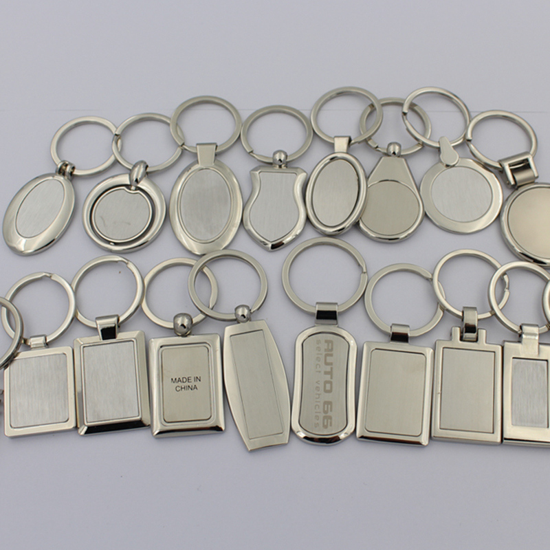 Full 3D High Quality Polished Silver Mustang Keychain