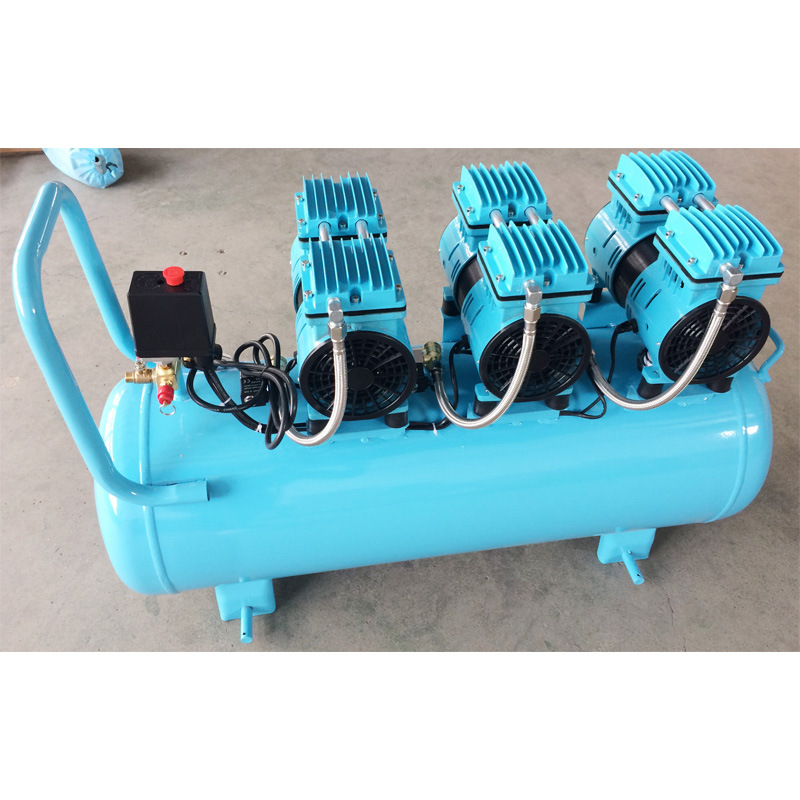 90L 3X600W Mini Oilless Portable Silent Pump Air Compressor