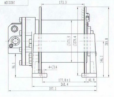 Ini Hydraulic Truck Crane Compact Winch