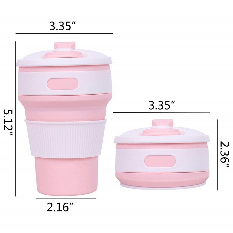 Portable Multi-Function Telescopic Collapsible Folding Silicone Coffee Cup for Travel