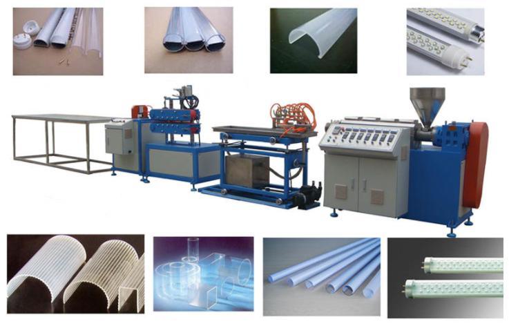 Polycarbonate (PC) LED Light/Lamp Shade Profile Extruder Machinery