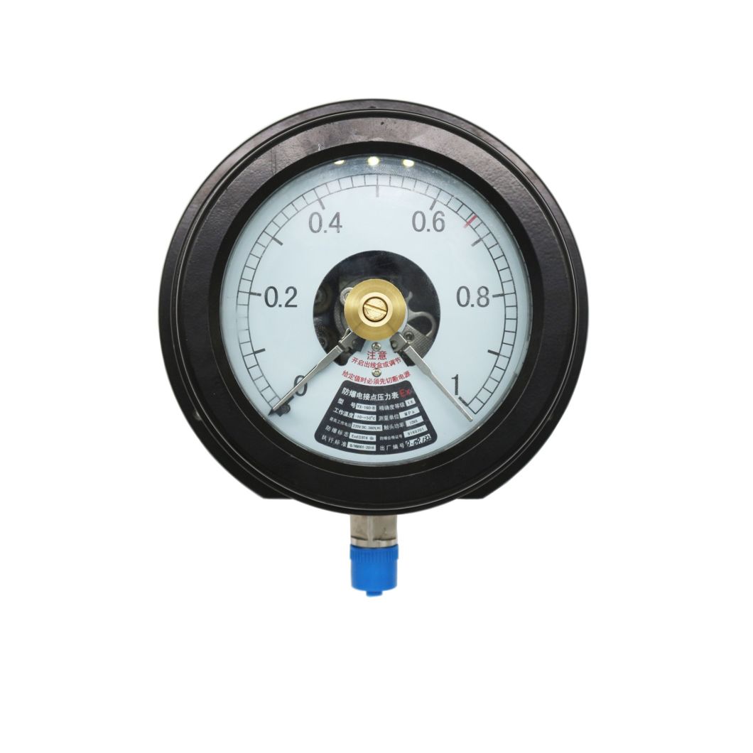 Explosion-Proof Electric Contact Pressure Gauge Manometer with Accurary 1.6%