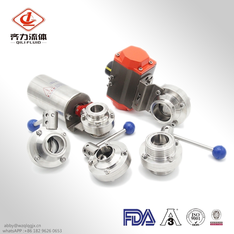 Stainless Steel Sanitary Pneumatic Motorized Control Valve