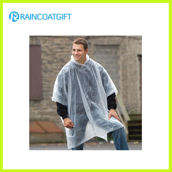 Cheap Clear PE Disposable Rain Ponchos Rpe-018