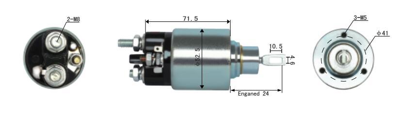 New Tractor Spare Parts Valve Solenoid for Starter Solenoid Switch