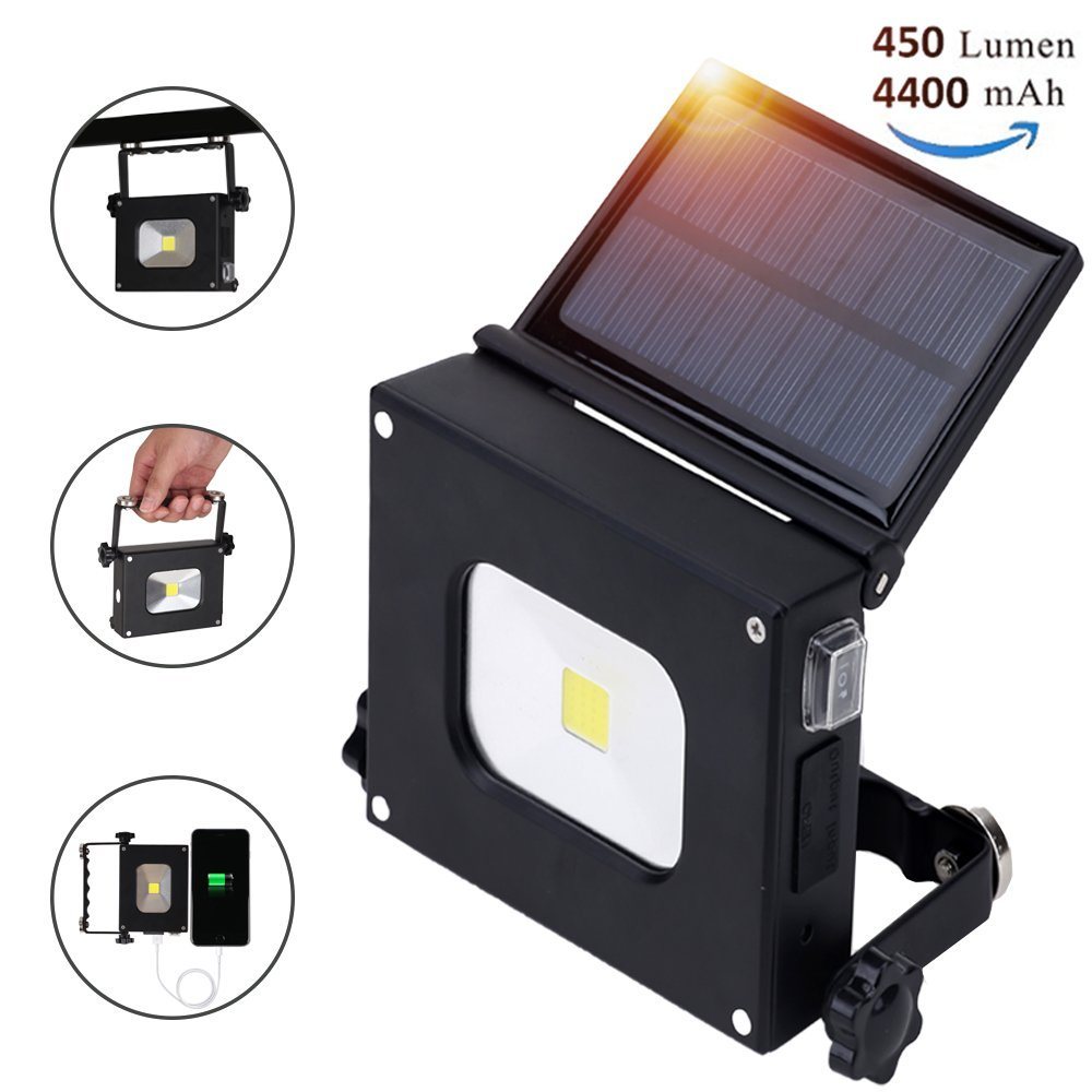 Solar Camping Light USB Rechargeable Hand Lamp Collapsible Tent Lantern