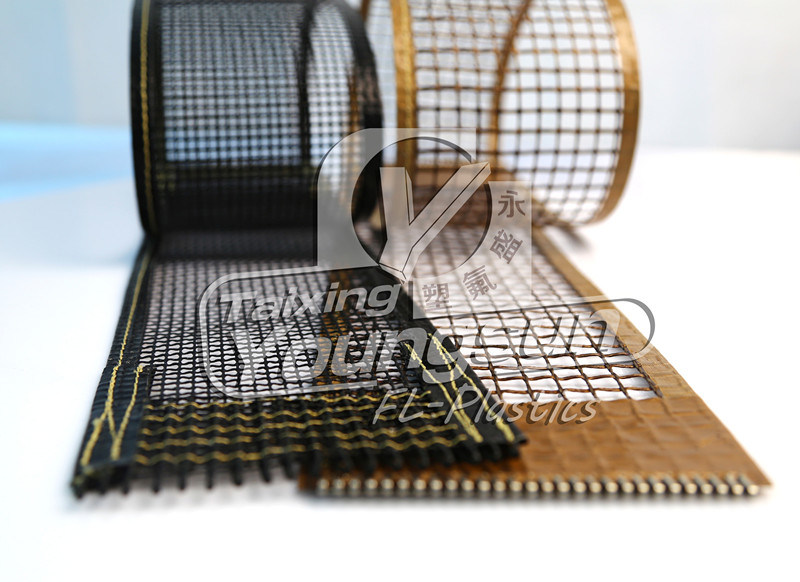 UV Dryer PTFE Coated Fiberglass Open Mesh Conveyor Belt/4*4mm (YS-6008)