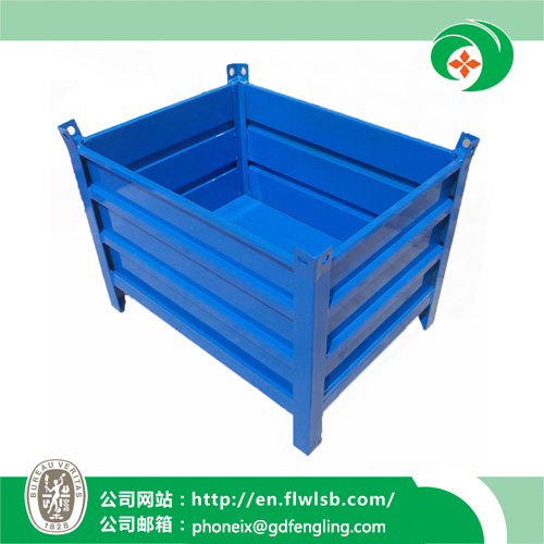Foldable Metal Storage Container for Transportation with Ce