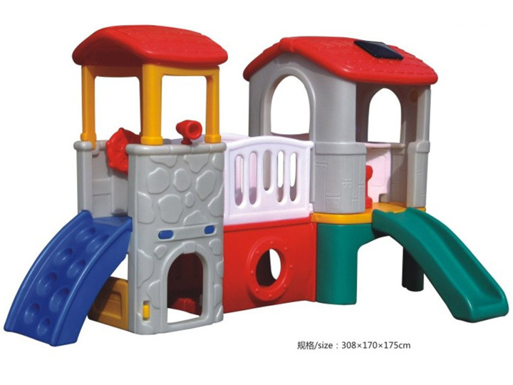 Children Outdoor and Indoor Plastic Playhouse with Slide