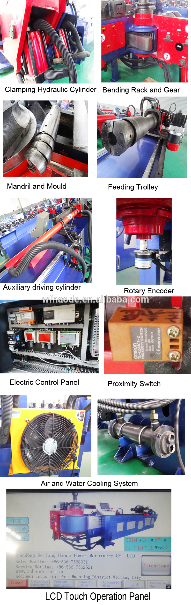 CNC Hydraulic Tube Pipe Bending Machine Pipe Tube Bender