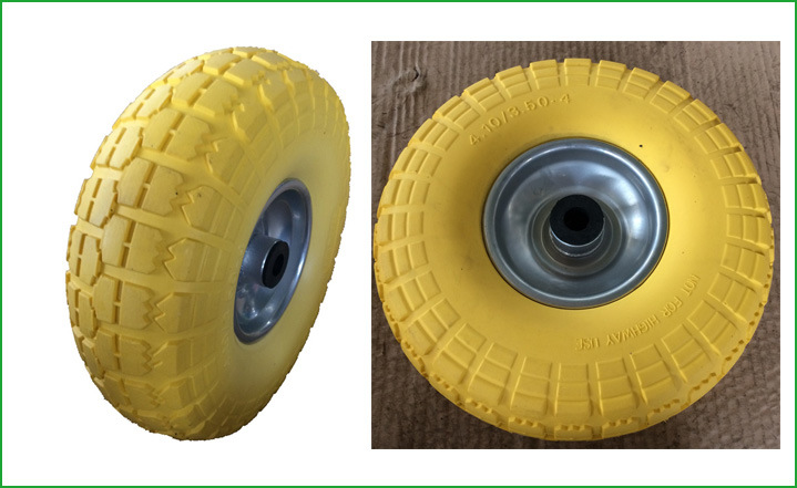 3.50-4 Solid PU Foamed Hand Trolley Tire