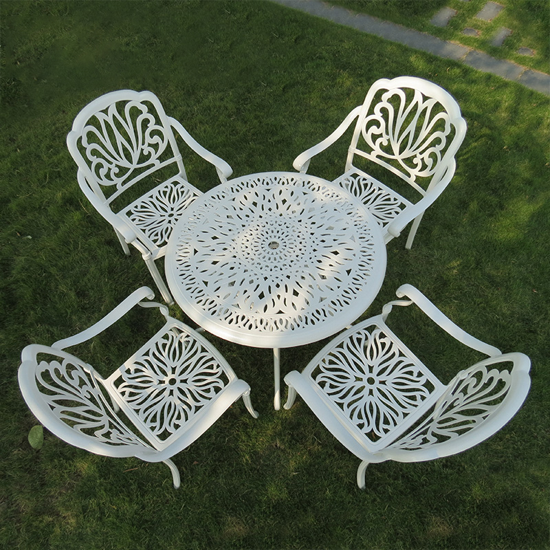 Cast Aluminum Tea Table and Chair Set Garden Furniture Outdoor Furniture-T003
