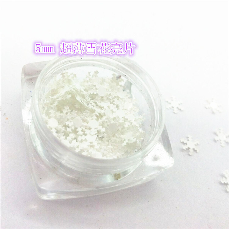 Snow Shape Glitter for Nail Art and Nail Beauty Pearl Color Series 3 Colors Kg Packing