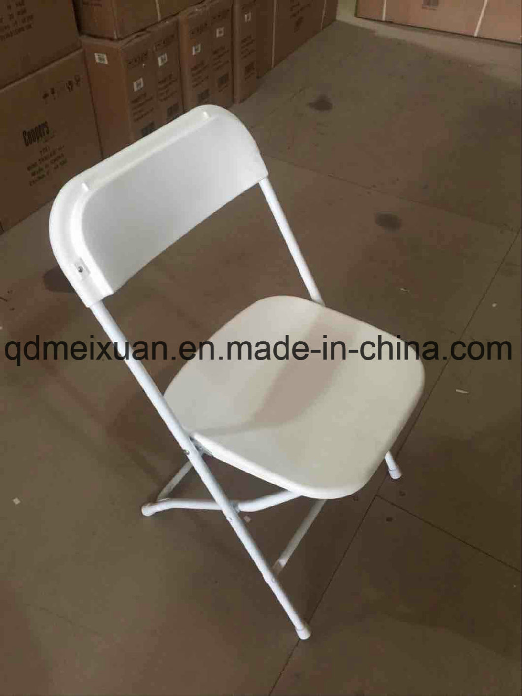 White Plastic Steel Chair Outdoor Folding Chairs Wedding Chair (M-X3194)