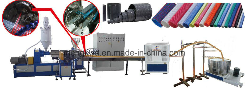 PVC Plastic Suction Hose Extrusion Machine