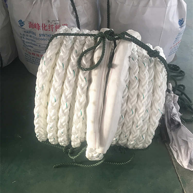 Marine Mooring Used Nylon 8 Strand Ropes, Mooring Tails, Mooring Lines