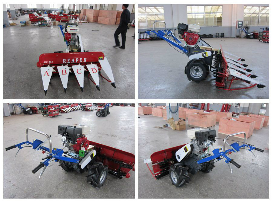 4G-120A Mini Harvester, Rice and Wheat Reaper, 120cm Cutting Width