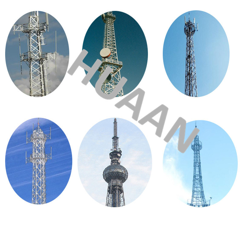 Self-Supporting Three Legged Steel Tubular Lattice Telecommunication Tower
