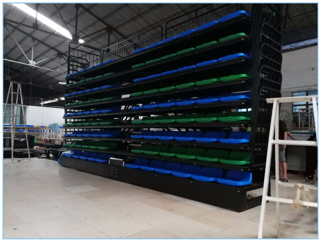 China Factory Supply Gym Stadium Portable Telescipic Grandstand Retractable Bleachers Seat