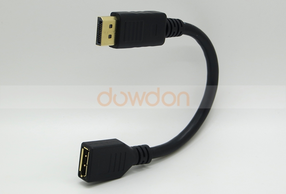 Gold Plated Displayport Dp Male to Female Audio Video Adapter Extension Cable 20cm