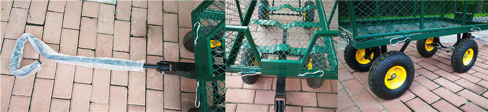 High Quality Steel Mesh Utility Tool Cart/Garden Cart (TC1840)